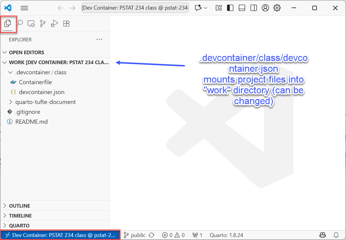 Devcontainer File Explorer